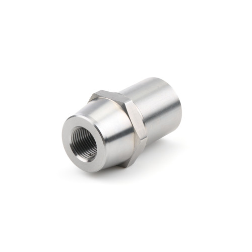 Meziere RE1031FL Tube End, Weld-On, Threaded, 3/4-16 in. Left Hand Female Thread, 1-1/2 in. Tube, 0.095 in. Tube Wall, Chromoly, Natural, Each