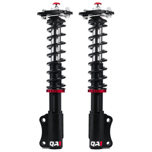 QA1 HD01-12200 Strut, Proma Star, Twintube, Front, Double Adjustable, 200 lb/in Spring Rate, Aluminum, Black Anodized, Ford Mustang 1979-89, Pair
