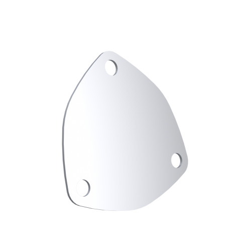 Quick Time Performance 10300C Exhaust Cut-Out Cap, 3 in. Diameter, Bolt-On, Steel, Zinc Plated, Each