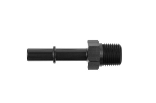 Redhorse Performance 813-06-05-2 Fitting, Quick Disconnect, 813 Series, Straight, 3/8 in NPT Male to 5/16 in SAE Male Quick Disconnect, Aluminum, Black Anodized, Each