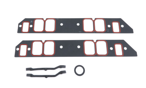 SCE Gaskets 213102 Intake Manifold Gasket, 0.062 in. Thick, 1.75 x 2.55 in. Rectangular Port, Composite/Silicone, Big Block Chevy, Pair