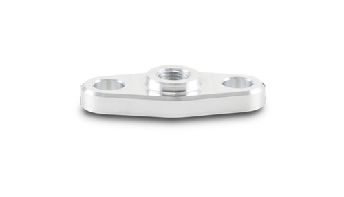 Vibrant Performance 28999 Turbo Oil Feed Flange, 1/8 in. NPT Female, Hardware Included, Aluminum, Natural, Various Garrett Applications, Each