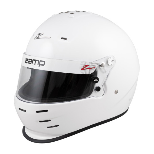 Zamp H782001L Helmet, RZ-38, Full Face, Snell SA2025, Head and Neck Support Ready, White, Large, Each