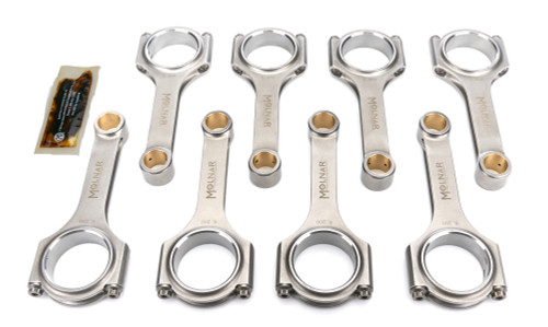 Molnar Technologies CH6200NLB-LST8-A GM LS Connecting Rod, PWR ADR, H-Beam, 6.200 in. Long, 7/16 in. Cap Screws, Billet Steel, Set of 8