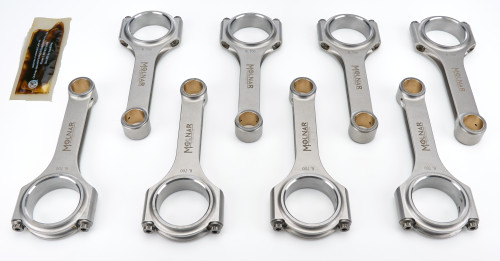 Molnar Technologies CH6700VTB-T8-A Big Block Chevy Connecting Rod, PWR ADR, H-Beam, 6.700 in. Long, 7/16 in. Cap Screws, Billet Steel, Set of 8