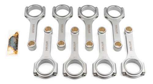 Molnar Technologies CH6800VTB-T8-A Big Block Chevy Connecting Rod, PWR ADR, H-Beam, 6.800 in. Long, 7/16 in. Cap Screws, Billet Steel, Set of 8