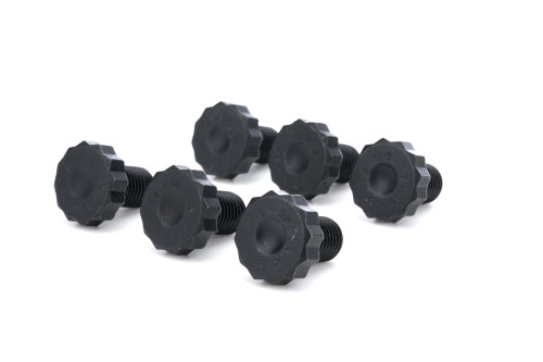 Allstar ALL16170 Flywheel Bolt Kit, 7/16-20 in. Thread, 0.685 in. Long, 12 Point Head, Steel, Black Oxide, Set of 6