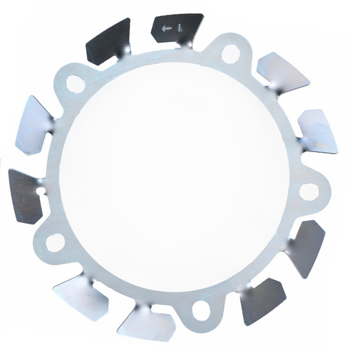 Allstar ALL42172 Brake Cooling Fan, Driver Side, Hub Mounted, 12.75 in. Diameter, Wide 5 Bolt Pattern, 5/8 in. Studs, Steel, Zinc Oxide, Each