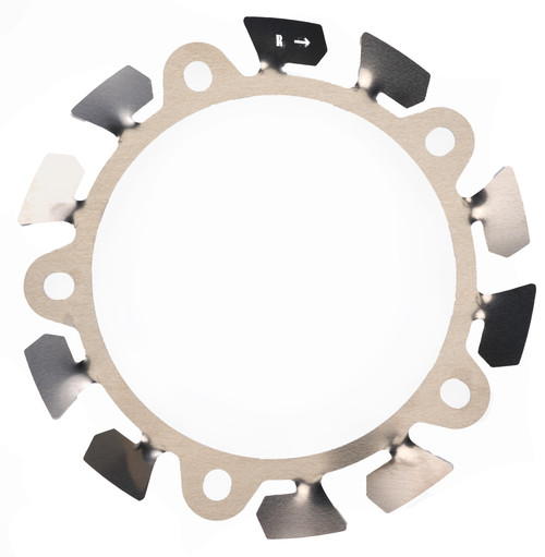 Allstar ALL42177 Brake Cooling Fan, Passenger Side, Hub Mounted, 12.75 in. Diameter, Wide 5 Bolt Pattern, 5/8 in. Studs, Aluminum, Natural, Each