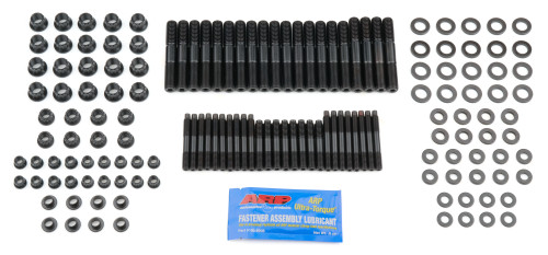 ARP 234-4350 GM LS Pro Series Cylinder Head Stud Kit, 12 Point Nuts, Chromoly, Black Oxide, Dart Block