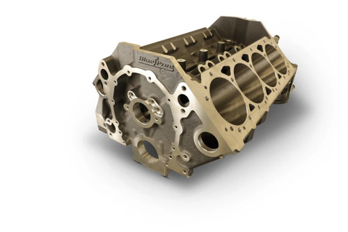 Blueprint Engines BPP12110344 Engine, Bar Block, 4.000 in. Bore, 9.025 in. Deck, 350 Main, 4-Bolt Main, 2-Piece Seal, Cast Iron Main Caps, Cast Iron, Natural, Small Block Chevy, Each