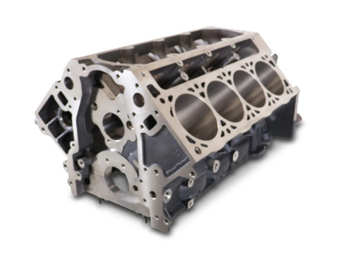 Blueprint Engines BPP12110361 Engine, Bare Block, 4.125 in. Bore, 9.705 in. Deck, 6-Bolt Main, 1-Piece Seal, Billet Steel Main Caps, Cast Iron, Natural, GM LS-Series, Each