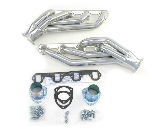 Dougs Headers D665 Headers, Short, 1.625 in. Primary, 3 in. Collector, Gaskets / Hardware / Reducers Included, Small Block Ford, Ford 1964-74, Pair