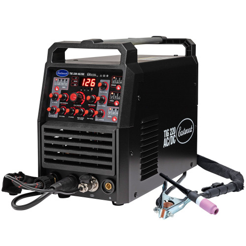 Eastwood 74010 TIG Welder, 120 / 240 Volt Input, 220 amp Output, Digital Screen, Kit