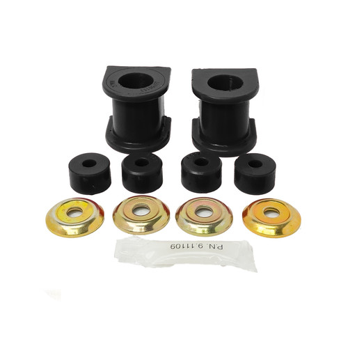 Energy Suspension 8.5156G Sway Bar Bushing, Hyper-Flex, Front, 27 mm Bar, Polyurethane / Steel, Black / Cadmium, Toyota Fullsize Truck 2000-06, Kit