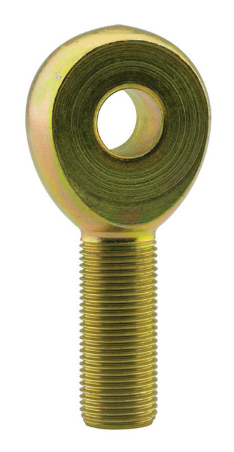 FK Rod Ends RD2 Rod End, Solid, 5/8 in. Bore, 3/4-16 in. Right Hand Male Thread, Steel, Gold Zinc Plated, Each