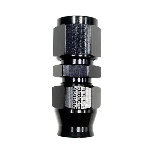 Fragola 893006-BL Fitting, Hose End, Straight, 6 AN Female to 3/8 in. Tubing, Aluminum, Black Anodized, Each