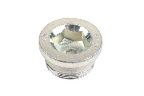 Chevrolet Performance 11602951 Fitting, Plug, 27 mm x 1.0, Allen Head, Steel, Zinc Oxide, GM LS-Series, Each
