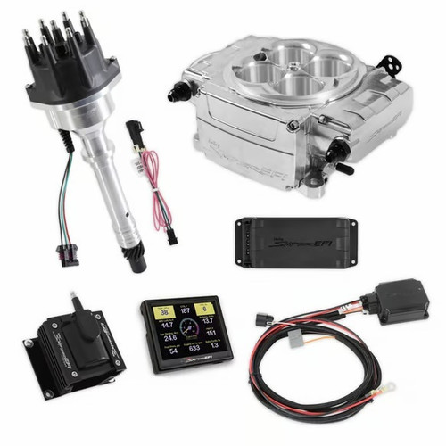 Holley 550-510-3PX-SBC Fuel Injection, Sniper 2 EFI, Throttle Body, Square Bore, Aluminum, Silver, Small Block Chevy, Kit