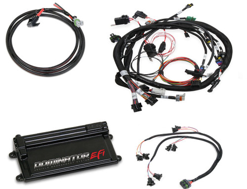 Holley 550-654 Engine Control Module, Dominator EFI, Wiring Harness, Coil On Plug Harness Included, GM LS-Series, Kit