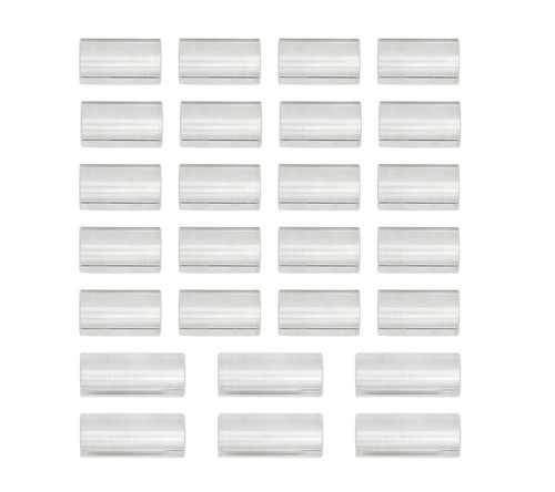 ICT Billet SPC-CUM02 Cylinder Torque Plate Spacers, 0.53 in. Inside Diameter, 1.8in / 2.35 in. Length, Aluminum, Clear Anodized, Dodge Cummins, Kit