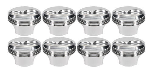 JE Pistons 322564 Piston, Forged, 4.155 in. Bore, 1.125 in. Compression Height, 0.044 x 0.044 x 0.119 in. Ring Grooves, Plus 13.00 cc, Small Block Chevy, Set of 8