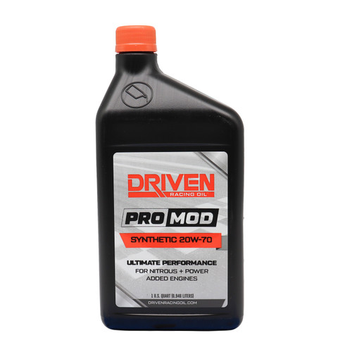 Driven Racing Oil 24276 Motor Oil, ProMod, 20W70, Synthetic, 1 qt, Each