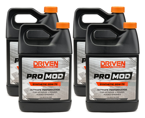 Driven Racing Oil 24278-4 Motor Oil, ProMod, 20W70, Synthetic, 1 gal, Set of 4