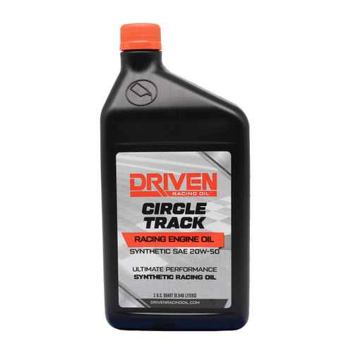 Driven Racing Oil 26256 Motor Oil, Circle Track, 20W50, Synthetic, 1 qt Bottle, Each