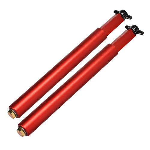 Joes Racing Products 32502 Plate Squaring Pegs, Screw-On, Aluminum, Red Anodized, Joes Toe Plates, Pair