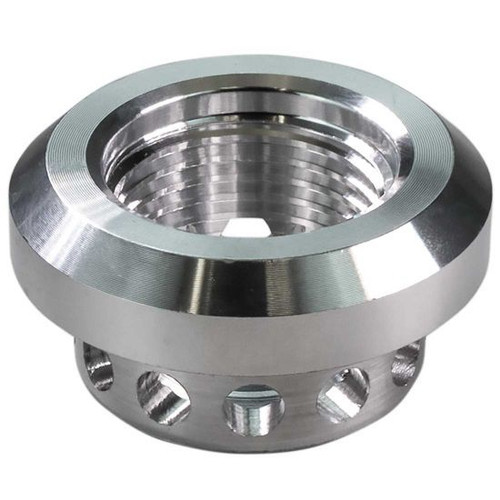 Moroso 22765 Bung, 10 AN Female, Weld-On, Vented / Baffled, Aluminum, Each