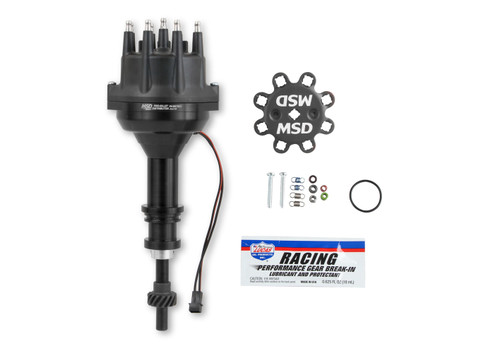 MSD Ignition 857831 Distributor, Pro-Billet, Magnetic Pickup, Mechanical Advance, HEI Style Terminal, Black, Small Block Ford, Each