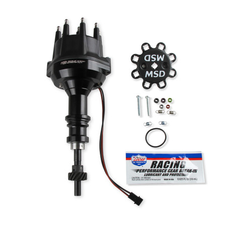 MSD Ignition 857931 Distributor, Pro-Billet, Magnetic Pickup, Mechanical Advance, HEI Style Terminal, Black, Small Block Ford, Each