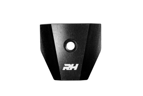 Redhorse Performance 9300-10-08-2 Fitting, Y Block, 9300 Series, 10 AN Male Inlet, Dual 8 AN Male Outlets, Aluminum, Black Anodized, Each