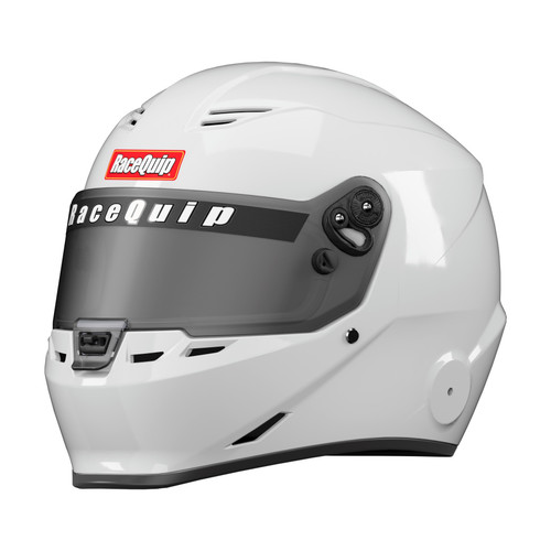Racequip 297115RQP Helmet, NX25, Full Face, Snell SA2025, FIA Approved, Head and Neck Support Ready, White, Large, Each