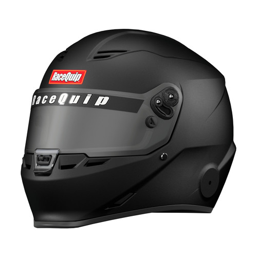 Racequip 297992RQP Helmet, NX25, Full Face, Snell SA2025, FIA Approved, Head and Neck Support Ready, Flat Black, Small, Each