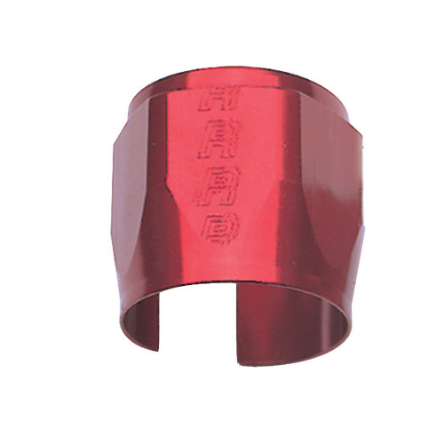 Russell 620190 Hose Clamp, Worm Gear, Tube Seal, 10 AN Hose, Hex, Aluminum, Red Anodized, Each
