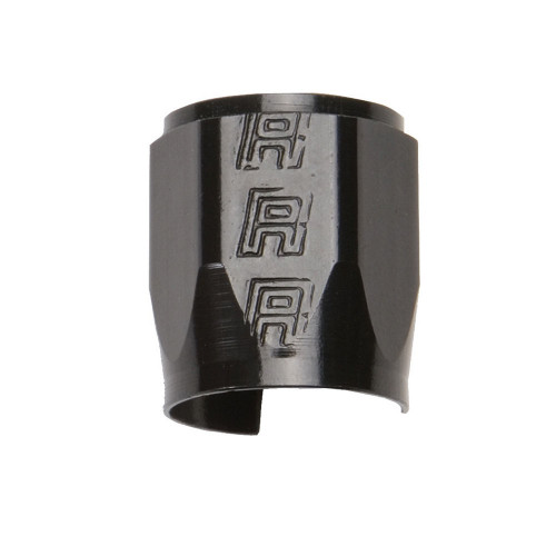 Russell 620263 Hose Clamp, Worm Gear, Tube Seal, 6 AN Hose, Hex, Aluminum, Black Anodized, Each