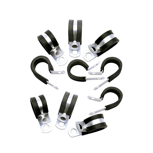 Russell 650970 Line Clamp, Adel, 4 AN, Rubber Lining, Steel, Set of 10