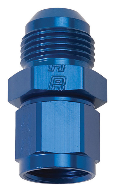 Russell 659970 Fitting, Adapter, Straight, 8 AN Female to 10 AN Male, Aluminum, Blue Anodized, Each