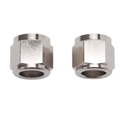 Russell 660581 Fitting, Tube Nut, 8 AN, 1/2 in. Tube, Aluminum, Nickel Anodized, Pair