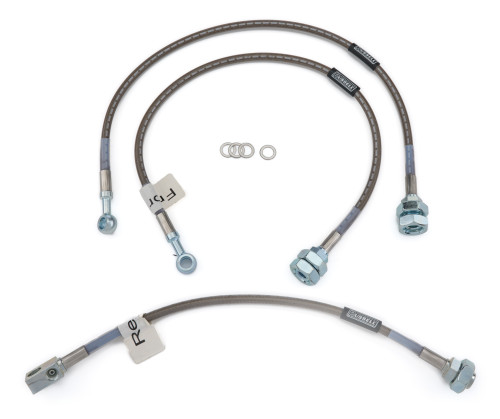 Russell 672310 Brake Hose Kit, DOT Approved, Braided Stainless, 2WD, GM Fullsize Truck 1979-87, Kit