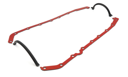 SCE Gaskets 279090 Oil Pan Gasket, 0.093 in. Thick, Multi-Piece, Steel Core Fiber PTFE Coated, Oldsmobile V8, Kit