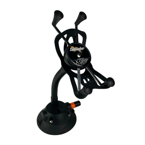 Seasucker EL6014B Cell Phone, Flex-X, Suction Cup Mount, XL, Plastic, Black, Each