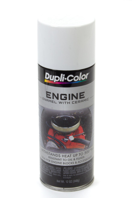 Dupli-Color/Krylon DE1602 Paint, Dupli-Color, Engine, High Temperature, Enamel, Gloss White, 12 oz Aerosol, Each