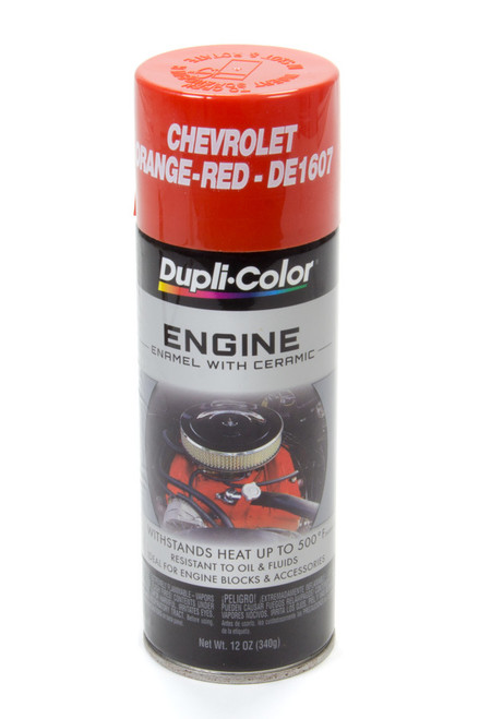 Dupli-Color/Krylon DE1607 Paint, Dupli-Color, Engine, High Temperature, Enamel, Gloss Chevy Orange, 12 oz Aerosol, Each