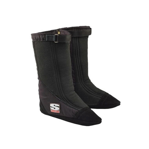 Simpson Safety 37021MLK Boots, Holeshot-22, Drag Racing, SFI 3.3/20, Nomex, Black, Medium / Large, Pair