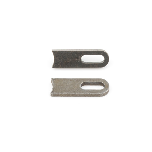 Ti22 Performance TIP8008 Fuel Cell Mount, Weld-On, 0.922 x 0.331 in. Slot, 2.277 in. Long, World of Outlaw Approved, Steel, Natural, Sprint Car, Pair