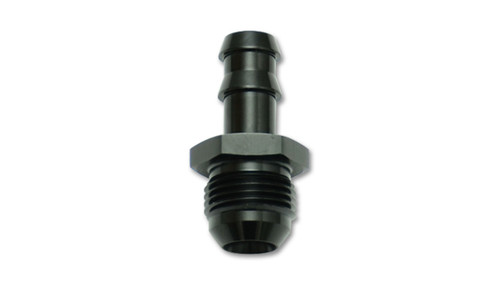 Vibrant Performance 11212 Fitting, Adapter, Straight, 8 AN Male to 3/8 in. Hose Barb, Aluminum, Black Anodized, Each