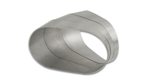 Vibrant Performance 13590 Exhaust Bend, Pie-Cuts, Horizontal Plane, 45 Degree, 2.625 in. H x 4.688 in. W, Stainless, Natural, Set of 3